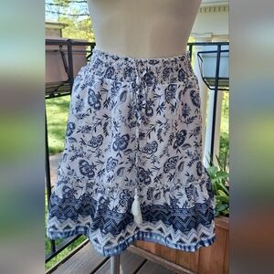 Boho Smocked Waist Summer Skirt